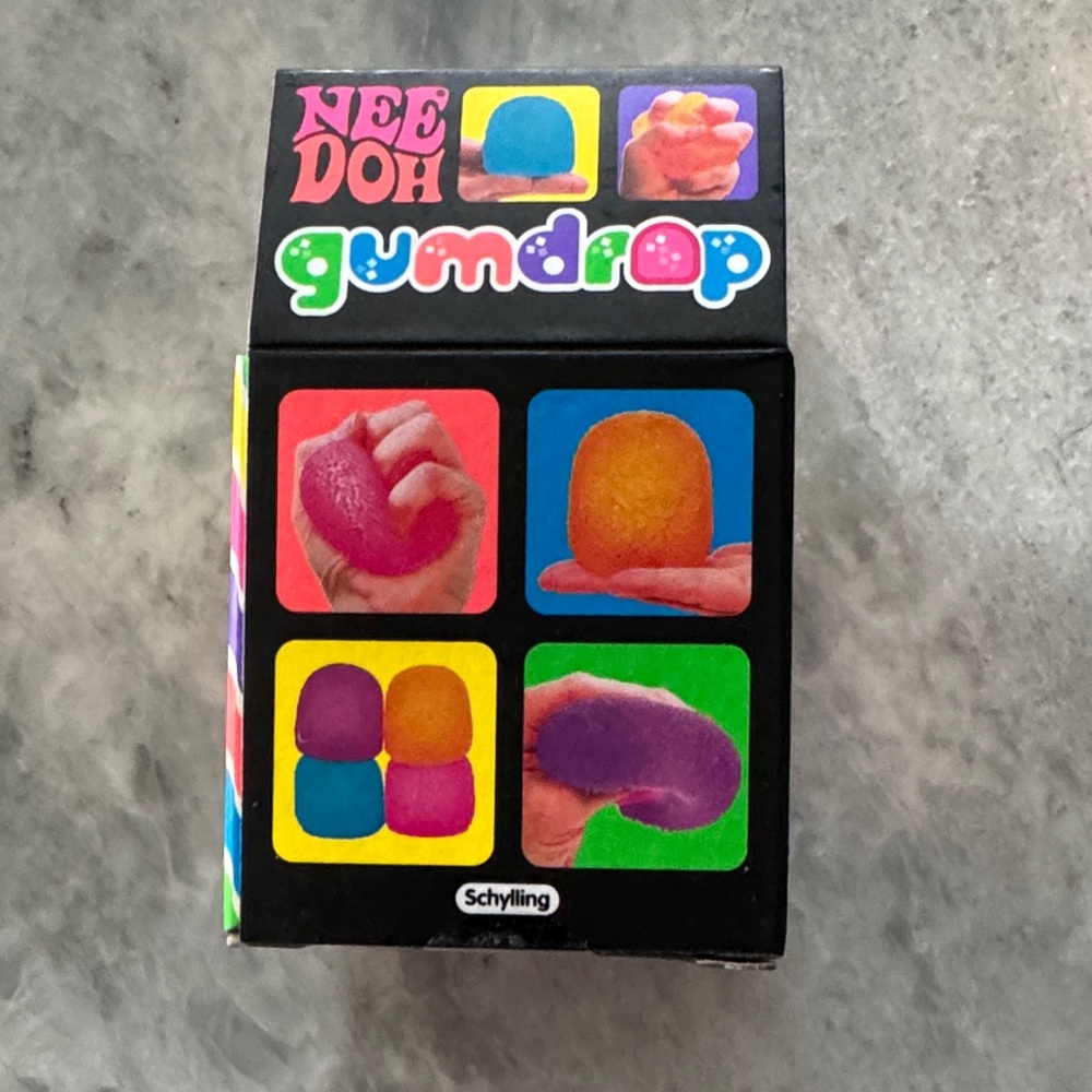Nee Doh Gumdrop Squishy Toy - Vibrant Orange - Picture 3 of 3